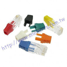PS-RJ45 網路壓接保護套 一體成型 外銷產品(不含AMP網路接頭) CAT5E 水晶頭護套 RJ45護套 8P8C護套 
